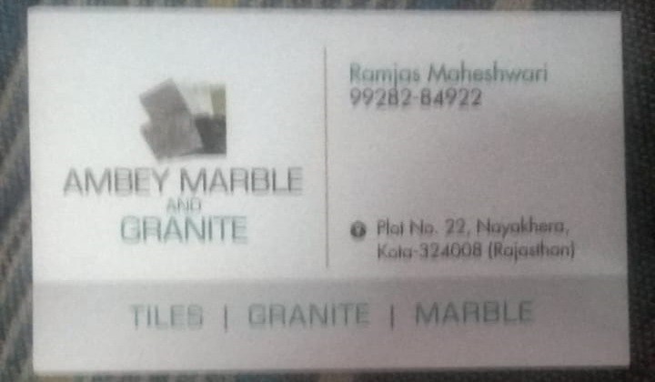 AMBEY MARBAL AND GRANITE